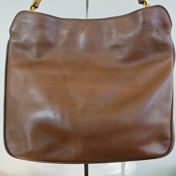 GUCCI Leather Bamboo Handle Bag - Picture 9 of 16